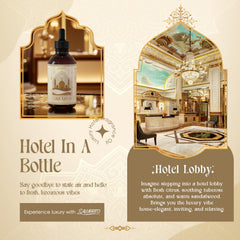 Salubrito hotel lobby diffuser in use to fill a room with refined fragrance