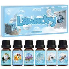 Salubrito laundry fragrance oil set — fresh linen for long-lasting fabric freshness.