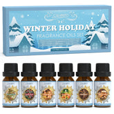 Salubrito winter fragrance oil set Christmas tree scent for cozy diffuser moments.