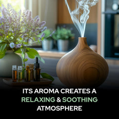 Salvia Bay Laurel Leaf Oil amber bottle, purity and refreshing scent showcased.