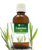 Salvia Calamus Oil amber bottle ready for aromatherapy and skincare routine.