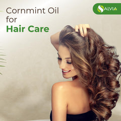 Salvia cornmint oil massage blend suggesting cooling skin routines