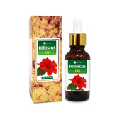 Salvia Hibiscus Oil in amber bottle ready for aromatherapy sessions.