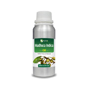 Salvia Madhuca Indica Oil in an amber bottle, ideal for aromatherapy and massage.