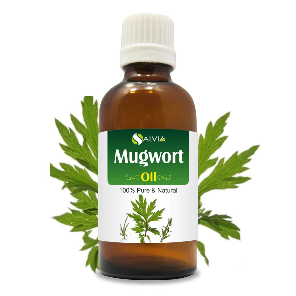Salvia Mugwort Oil bottle for skin comfort and digestion support.