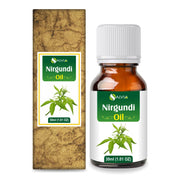 Salvia Nirgundi Oil bottle pour demonstrates premium, cold-pressed skincare oil for balanced skin care.