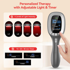 Samatule Therapy wand on stand for convenient hands-free sessions.