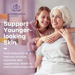 Sambugra liposomal hyaluronic acid pour showing controlled release and dosing.