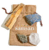 SAMSARI Abundance XL Pyrite crystal for prosperity rituals and focus