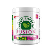 SAN Green Supreme Fusion bottle with vibrant smoothie for daily wellness