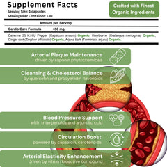 Close-up of Sana Herbal Sciences circulation support capsules for daily use.
