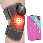 SanaTech red-light knee brace front view shows cordless relief during daily activities.