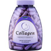 Sanar Naturals collagen bottle front with easy-to-swallow capsules for daily support.