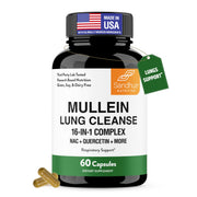 Sandhu's Mullein Capsules bottle front for respiratory support and daily use