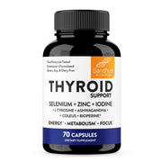 Sandhu's Thyroid Support Complex bottle front for daily wellness use.