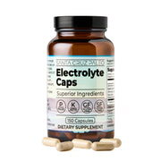 Santa Cruz Paleo Electrolyte Capsules bottle on shelf for daily hydration support.
