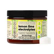 Santa Cruz Paleo Electrolyte Powder lemon lime bottle for refreshing, sugar-free hydration during workouts