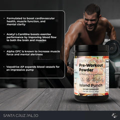 Scoop of Santa Cruz Paleo Island Punch powder measured for precise serving
