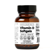 Santa Cruz Paleo Vitamin D3 bottle with 60 softgels for daily use.