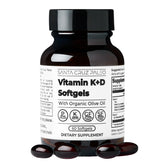 Santa Cruz Paleo Vitamin K+D softgels bottle front showing daily wellness support