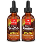 Santegra rhodiola bottle pour highlights high potency and easy dosing