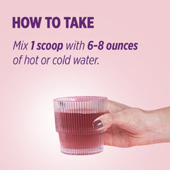 Glass of pink grapefruit Entalla Will Powder drink ready to enjoy