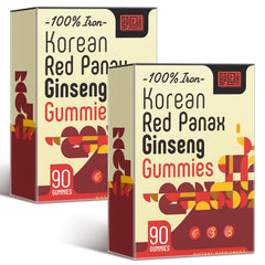 Sapotax Korean Red Panax Ginseng Gummies bottle for portable daily use