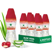 Jugo Sappe Aloe Manzana con pulpa grande para una experiencia texturizada.