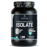 SASCHA FITNESS hydrolyzed whey isolate tub cookies cream for fast protein delivery