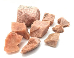 Sawcart peach moonstone rough display piece ideal for feng shui and decor
