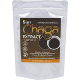 Sayan Chaga Powder packaging highlights wild-harvested quality for immune support.