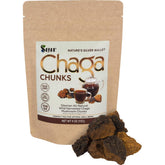 Sayan Siberian Chaga chunks with black top crust for a rich, earthy brew.