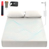 Sayorg grounding sheet king front view in white fabric.