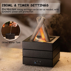 SAYTAY Bonfire design diffuser in amber glow enhances decor