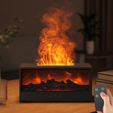 SAYTAY Fireplace Diffuser front view communicates cozy aroma and warm ambiance.