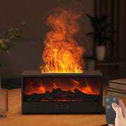 SAYTAY Fireplace Diffuser front view communicates cozy aroma and warm ambiance.