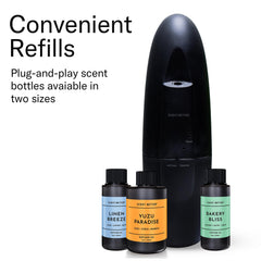 SB Scent Better Plug In Diffuser showing screw-in bottle for easy refills.