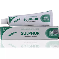 SBL Sulphur Ointment 25g package for quick skin comfort.
