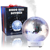 SCANDINORDICA disco ball diffuser rotates to create dynamic light patterns