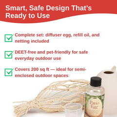 Scent Shop Macrame netting for flexible hanging placement