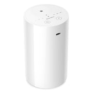 ScentBots Waterless Diffuser with cloud mist dispersing essential oils across a room.