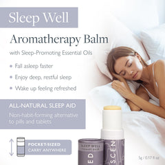 Close-up of balm applied to pulse points for quick relaxation.
