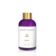 Scentfluence Santal diffuser oil bottle 4oz for a warm, inviting room ambiance.
