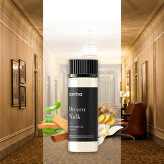 Scentia Dream Walk leather-cardamom burst enriching ambiance.