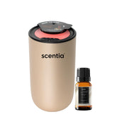 Scentia Gold MiniPod Nebulizer Diffuser in gold finish for hotel-like fragrance at home