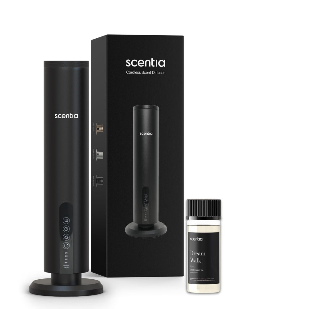 Scentia Max wireless diffuser front view releasing a soft, even fragrance.
