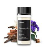 Scentia Thanksgiving Blend bottle front with warm cinnamon and vanilla aroma for cozy spaces.