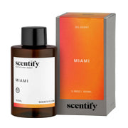 Scentify Miami aroma oil refill bottle closeup for a luxurious home spa ambiance.