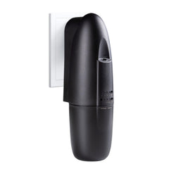 Scentiplus plug-in diffuser in black for desktop fragrance.