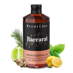 Scentluxe Baccarat diffuser oil bottle for long-lasting hotel fragrance